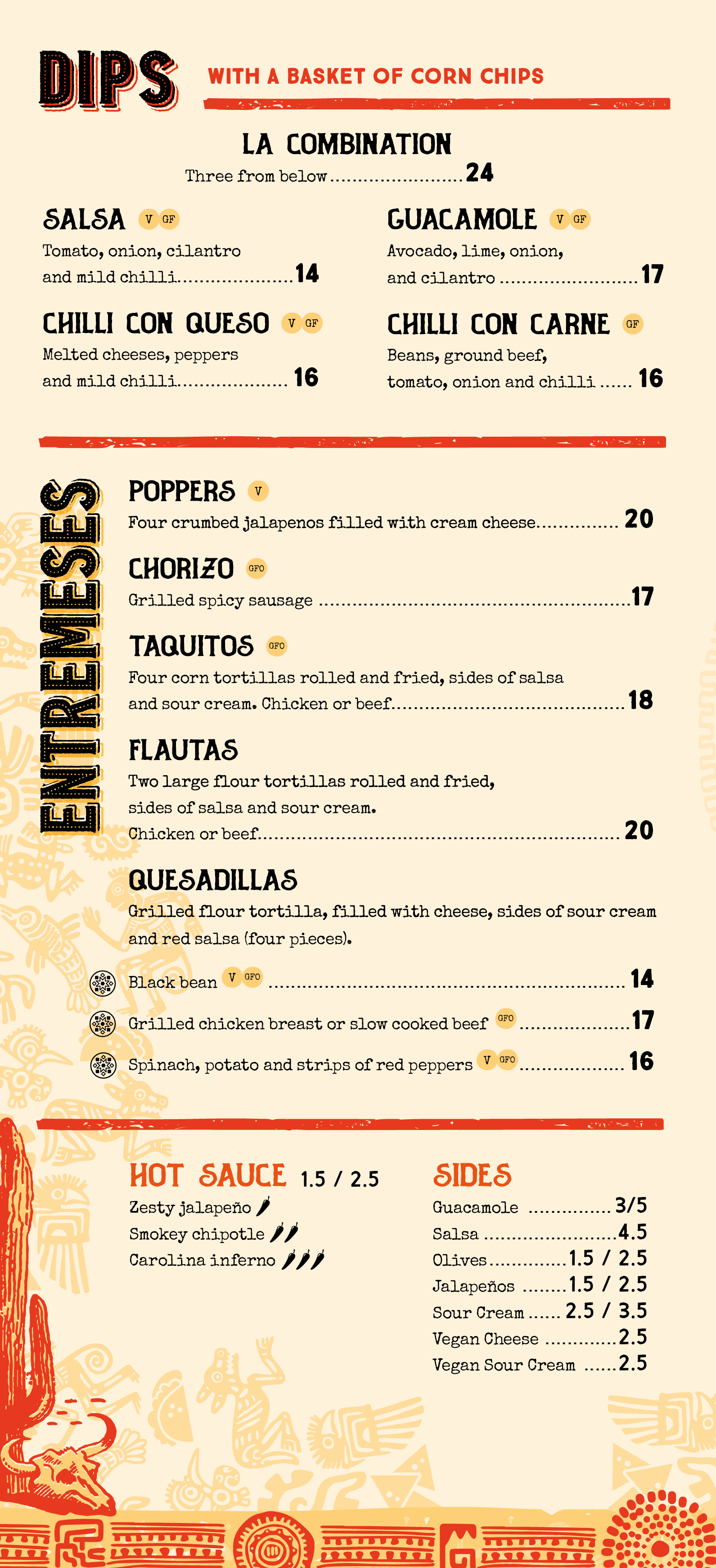 Mexican Kitchen Menu