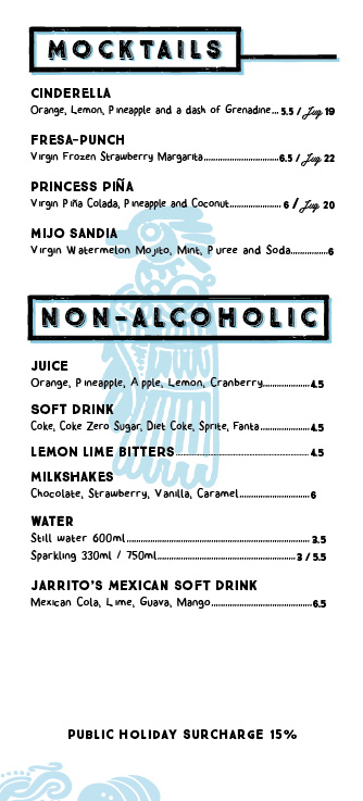 Mexican Kitchen Menu in Fremantle